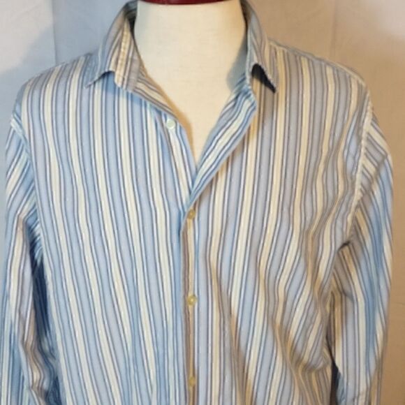 Banana Republic Men's Striped Shirt - Picture 2 of 7